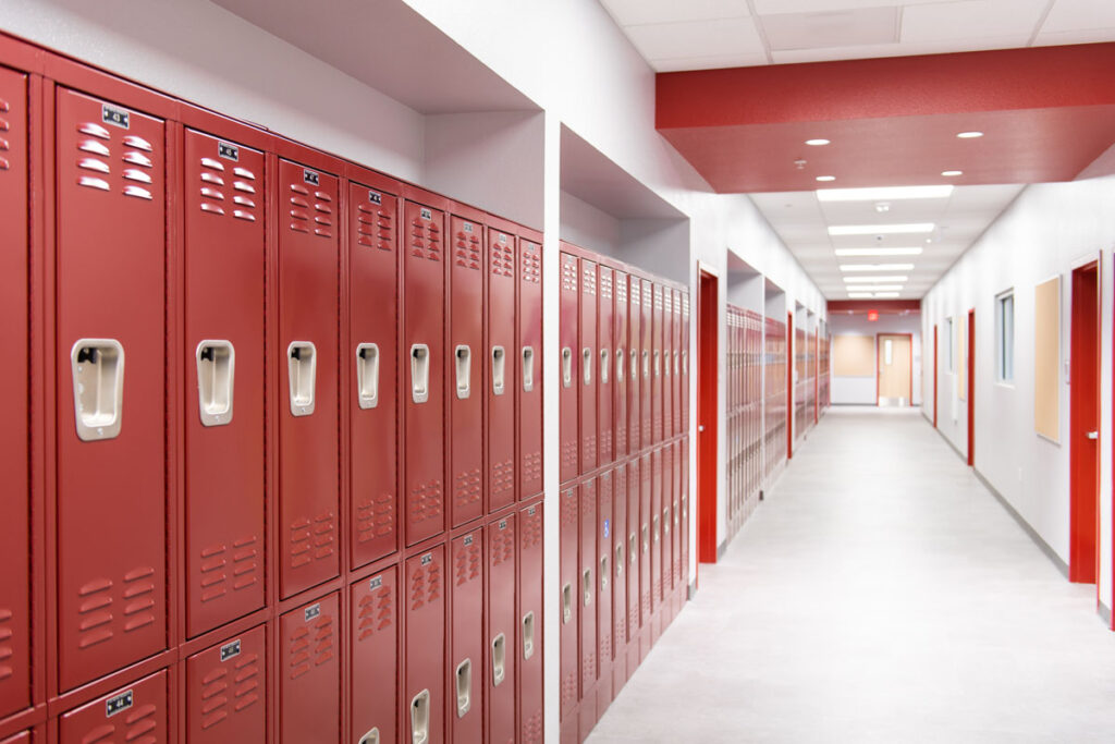 AMS Avondale hallway with lockers